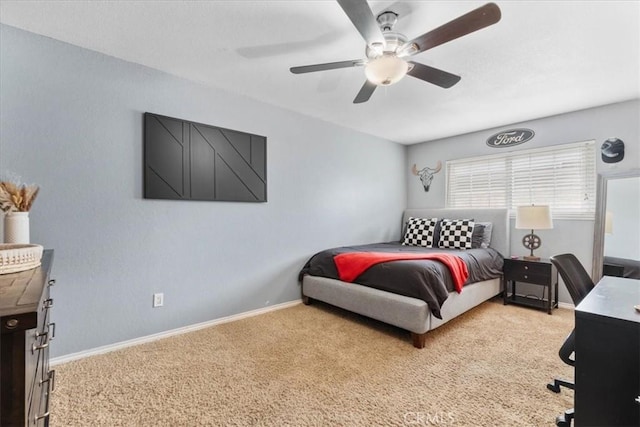 11029 Bel Air Ave, Ontario, CA 91762 - carpeted bedroom featuring a ceiling fan and baseboards