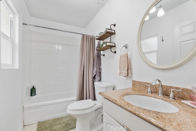 11029 Bel Air Ave, Ontario, CA 91762 - full bath with shower / bath combo, vanity, and tile patterned flooring