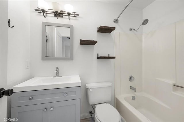 676 N 12th St Unit 3, Grover Beach, CA 93433 - bathroom featuring toilet, vanity, and washtub / shower combination
