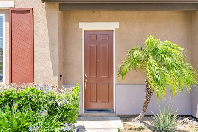 11868 Amethyst Ct, Jurupa Valley, CA 91752 - property entrance with stucco siding