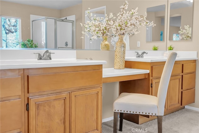 11868 Amethyst Ct, Jurupa Valley, CA 91752 - full bath with a stall shower and vanity