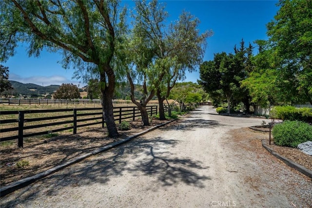 4950 Davenport Creek Rd, San Luis Obispo, CA 93401 - view of dirt / gravel road featuring a mountain view and a view of countryside