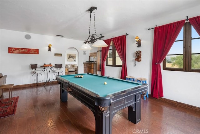 4950 Davenport Creek Rd, San Luis Obispo, CA 93401 - playroom featuring healthy amount of natural light, wood finished floors, and pool table