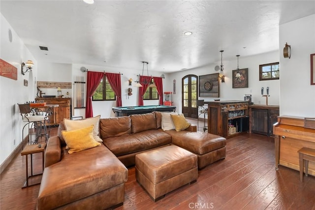 4950 Davenport Creek Rd, San Luis Obispo, CA 93401 - living room with pool table and wood-type flooring