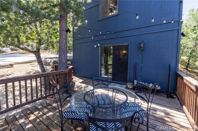 33310 Conway Dr, Running Springs, CA 92308 - deck featuring outdoor dining space