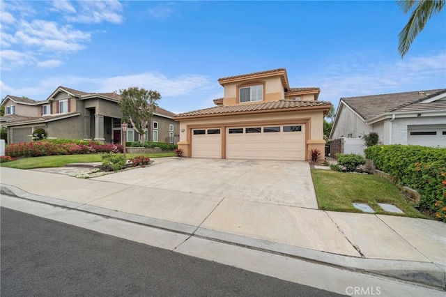 2811 N Preston St, Orange, CA 92867 - view of front of property with stucco siding, a tiled roof, concrete driveway, and an attached garage