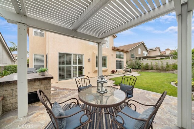 2811 N Preston St, Orange, CA 92867 - view of patio with a pergola