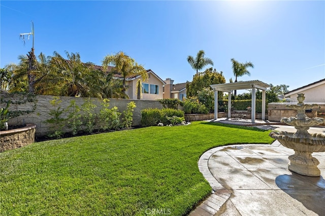 2811 N Preston St, Orange, CA 92867 - view of yard featuring a patio and a pergola