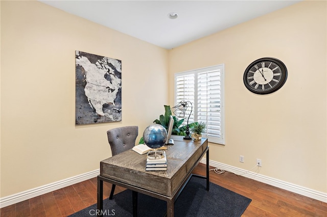 2811 N Preston St, Orange, CA 92867 - office space with baseboards and wood finished floors