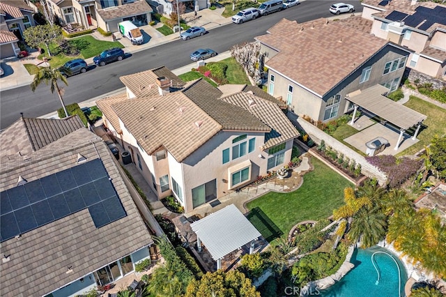 2811 N Preston St, Orange, CA 92867 - aerial view of residential area featuring a pool area