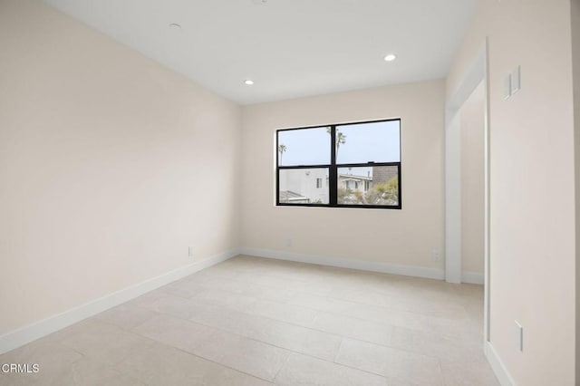 1194 Kingston Ln, Ventura, CA 93001 - unfurnished bedroom with recessed lighting, baseboards, and light tile patterned flooring
