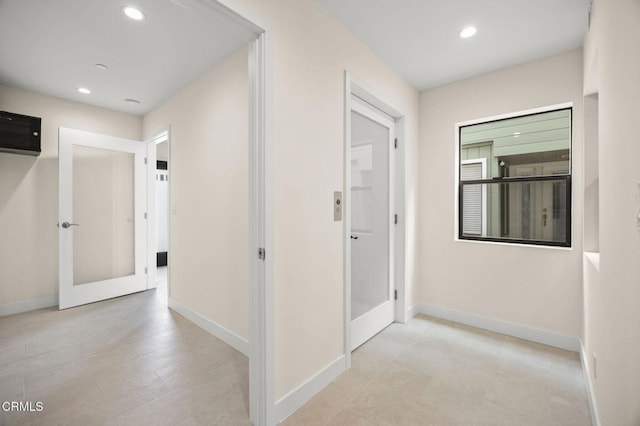 1194 Kingston Ln, Ventura, CA 93001 - corridor featuring baseboards, recessed lighting, and french doors