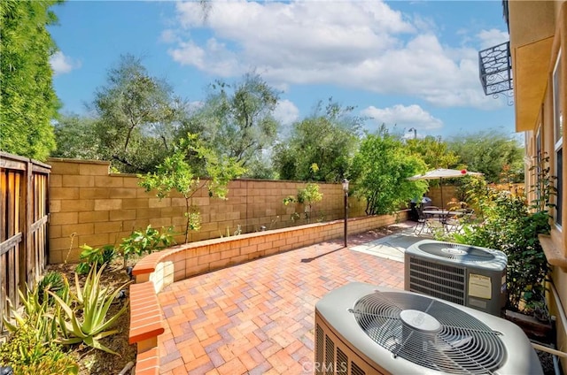 1330 W Marigold Ave, La Habra, CA 90631 - fenced backyard featuring central AC unit and a patio area