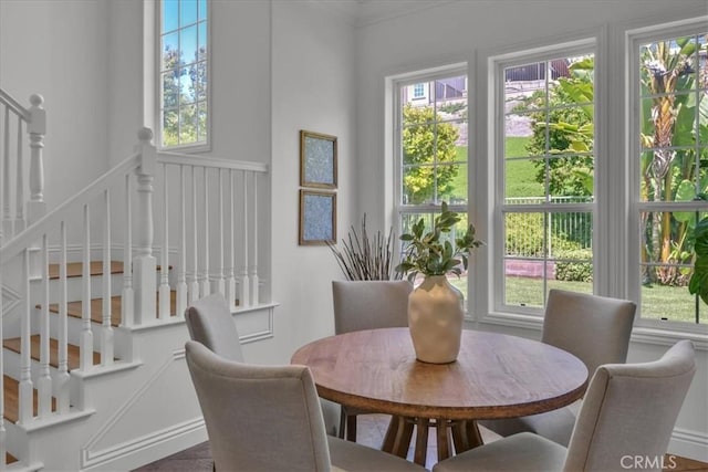 10 Edendale St, Ladera Ranch, CA 92694 - dining room featuring plenty of natural light and stairs