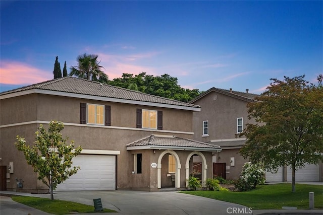 42192 Delmonte St, Temecula, CA 92591 - view of front of home featuring a tiled roof, stucco siding, and concrete driveway