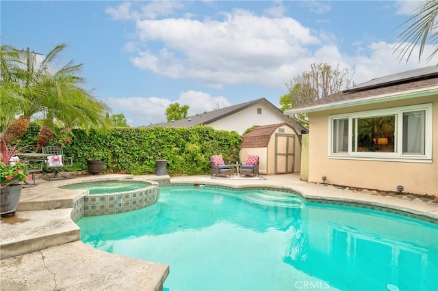 1528 E San Alto Ave, Orange, CA 92865 - view of pool featuring a pool with connected hot tub and a patio