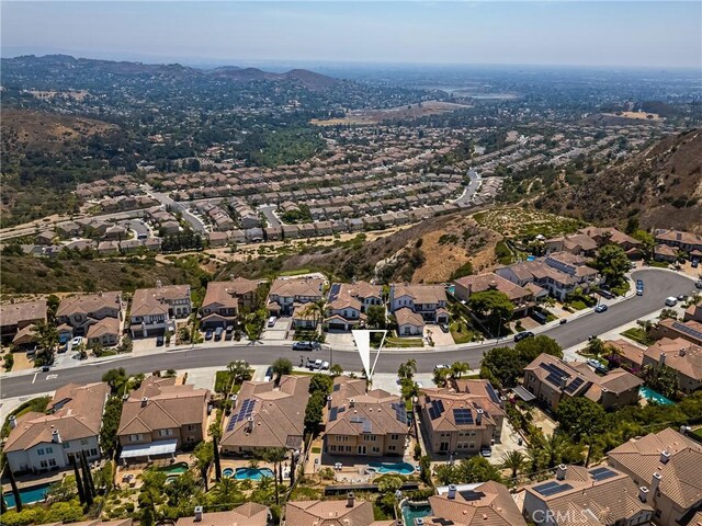 2437 N Eaton Ct, Orange, CA 92867 - aerial perspective of suburban area with a mountainous background