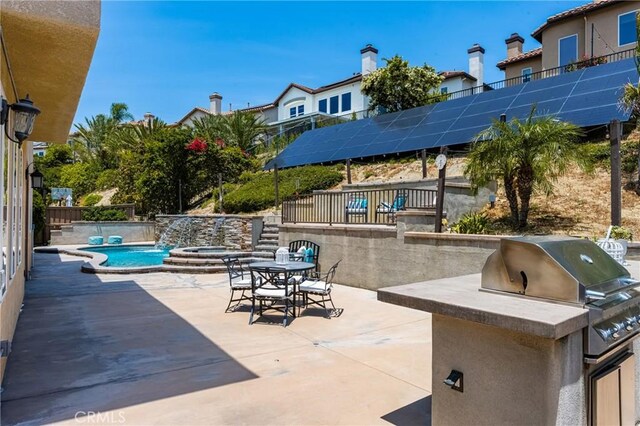 2437 N Eaton Ct, Orange, CA 92867 - view of patio featuring exterior kitchen