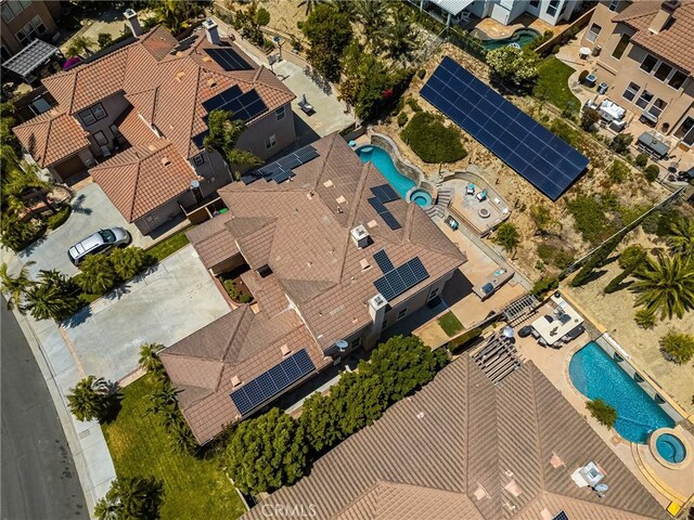 2437 N Eaton Ct, Orange, CA 92867 - aerial view of a pool area