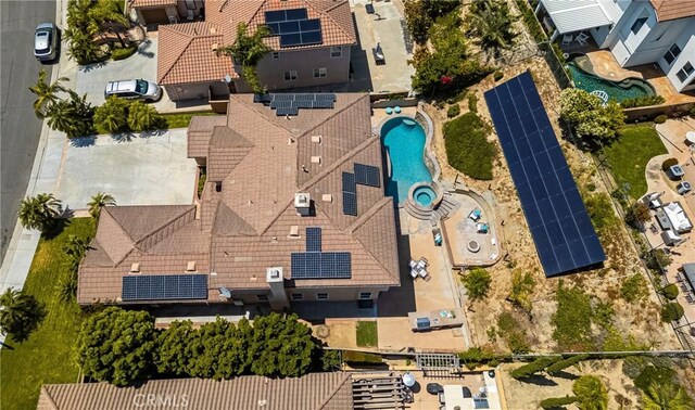 2437 N Eaton Ct, Orange, CA 92867 - aerial view of a pool area