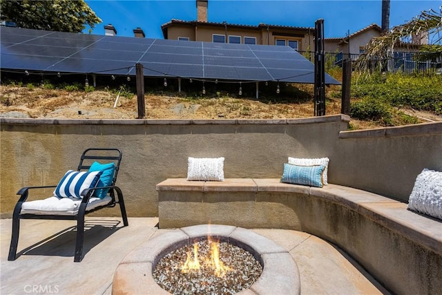 2437 N Eaton Ct, Orange, CA 92867 - view of patio featuring an outdoor fire pit
