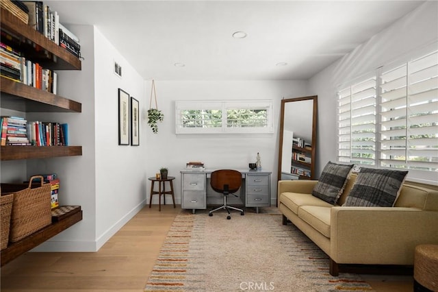17949 Archwood St, Reseda, CA 91335 - office featuring light wood finished floors and recessed lighting
