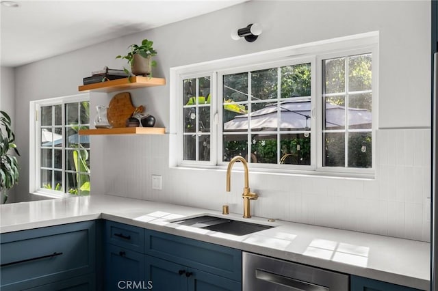 17949 Archwood St, Reseda, CA 91335 - kitchen featuring dishwasher, plenty of natural light, and light countertops