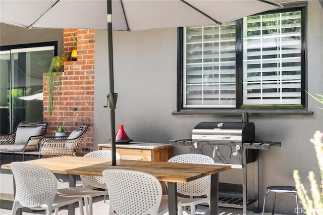 17949 Archwood St, Reseda, CA 91335 - view of patio with grilling area and outdoor dining space