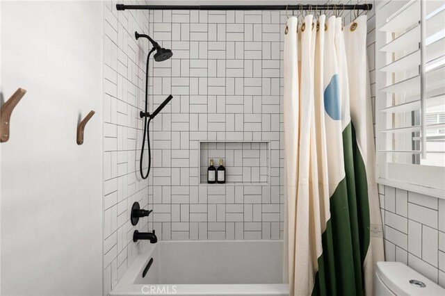 17949 Archwood St, Reseda, CA 91335 - bathroom featuring shower / tub combo and toilet