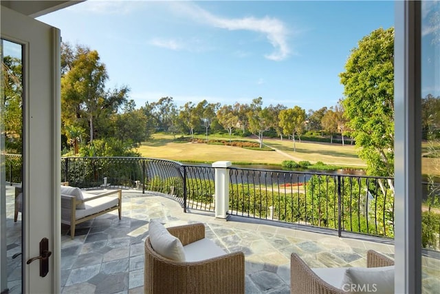 2 Royal Saint George Rd, Newport Beach, CA 92660 - view of patio featuring view of scattered trees and view of golf course