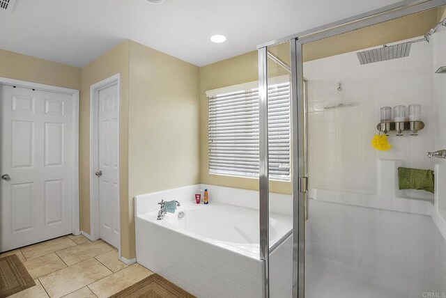320 Corte Castillo, Chula Vista, CA 91914 - full bath with a shower stall, a bath, and tile patterned floors