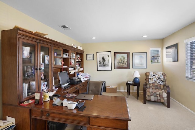 320 Corte Castillo, Chula Vista, CA 91914 - carpeted home office featuring baseboards and recessed lighting