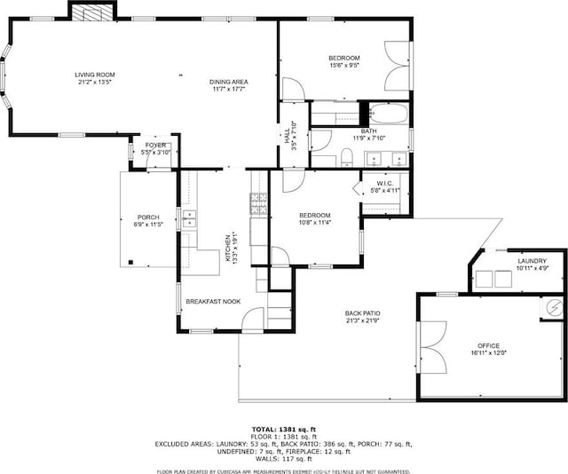 825 E Palm Ave, Monrovia, CA 91016 - floor plan / room layout