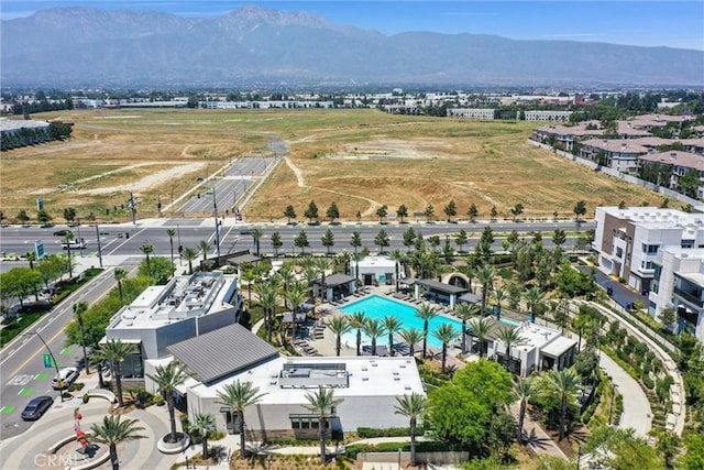 11047 Wander Dr, Rancho Cucamonga, CA 91730 - bird's eye view of a pool area and a mountainous background