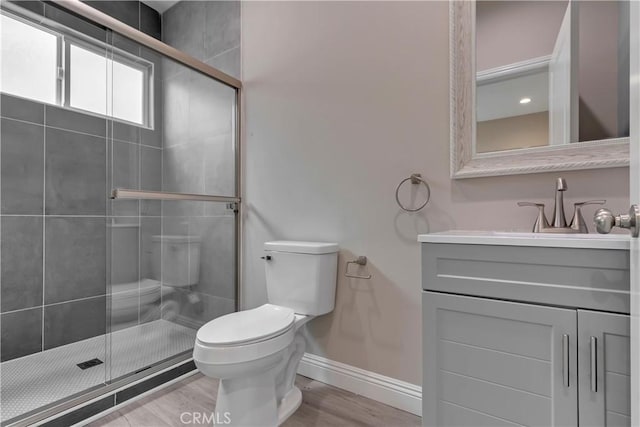22022 Pioneer Blvd Unit A & B, Hawaiian Gardens, CA 90716 - full bath featuring a stall shower, vanity, and wood finished floors
