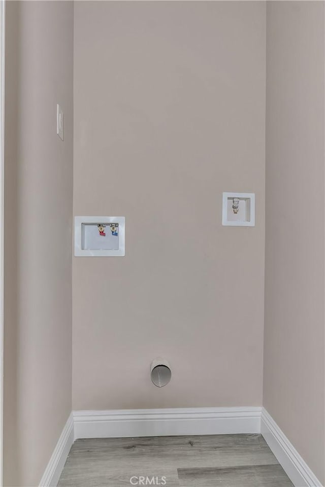 22022 Pioneer Blvd Unit A & B, Hawaiian Gardens, CA 90716 - washroom featuring hookup for a washing machine, wood finished floors, and hookup for an electric dryer