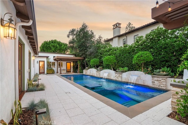 1247 Journeys End Dr, La Canada Flintridge, CA 91011 - view of pool featuring a pool with connected hot tub and a patio