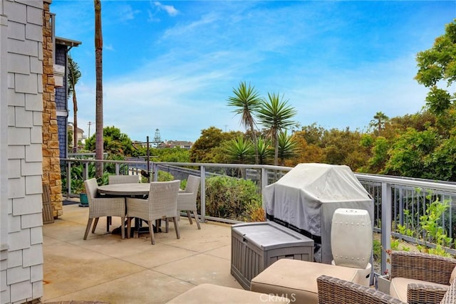 2393 Ocean St, Carlsbad, CA 92008 - view of patio / terrace with outdoor dining area and a balcony