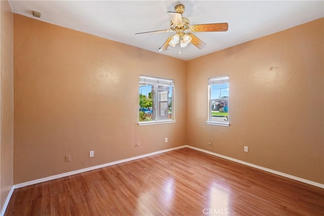 1550 Strawberry Ave, Arroyo Grande, CA 93420 - empty room featuring light wood-type flooring, baseboards, and ceiling fan