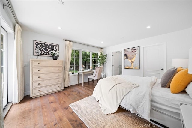 325 W Bellevue Dr, Pasadena, CA 91105 - bedroom with light wood finished floors and recessed lighting
