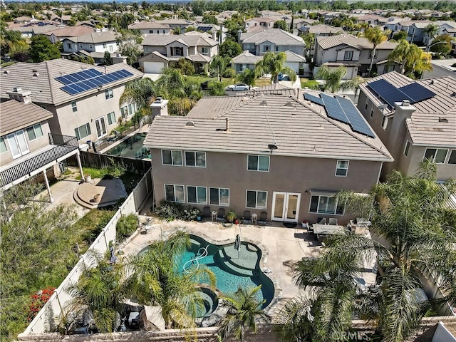 23556 Kathryn St, Murrieta, CA 92562 - aerial perspective of suburban area with a pool