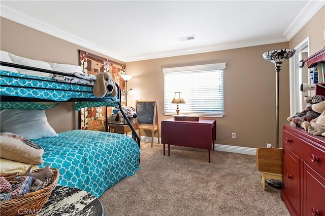 23556 Kathryn St, Murrieta, CA 92562 - carpeted bedroom with crown molding and baseboards