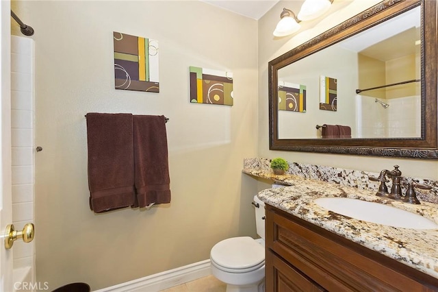 14160 Vai Brothers Dr, Rancho Cucamonga, CA 91739 - full bathroom featuring vanity, toilet, and baseboards