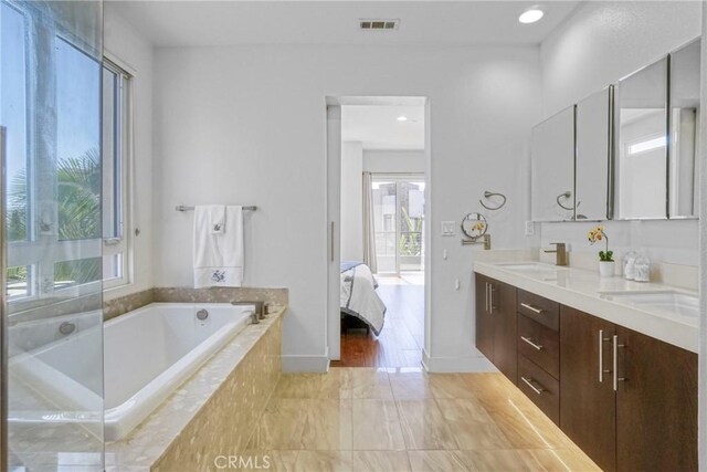 5823 Seahorse Ct, Playa Vista, CA 90094 - full bath featuring double vanity, a garden tub, and ensuite bathroom