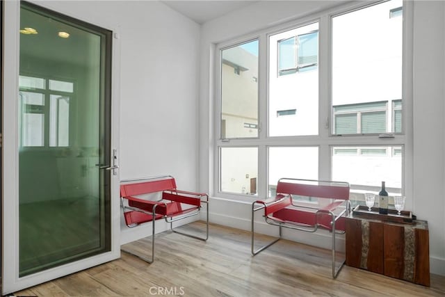 5823 Seahorse Ct, Playa Vista, CA 90094 - sitting room featuring wood finished floors and baseboards