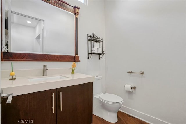 5823 Seahorse Ct, Playa Vista, CA 90094 - half bath featuring wood finished floors and vanity