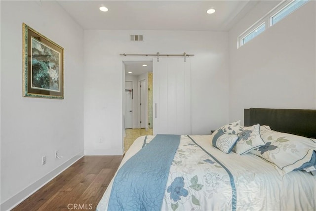 5823 Seahorse Ct, Playa Vista, CA 90094 - bedroom with wood finished floors and recessed lighting