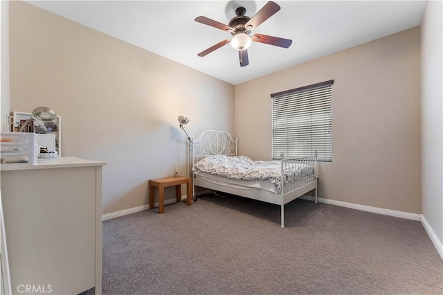 12178 Scenic Vw, Riverside, CA 92505 - bedroom featuring carpet floors, baseboards, and ceiling fan