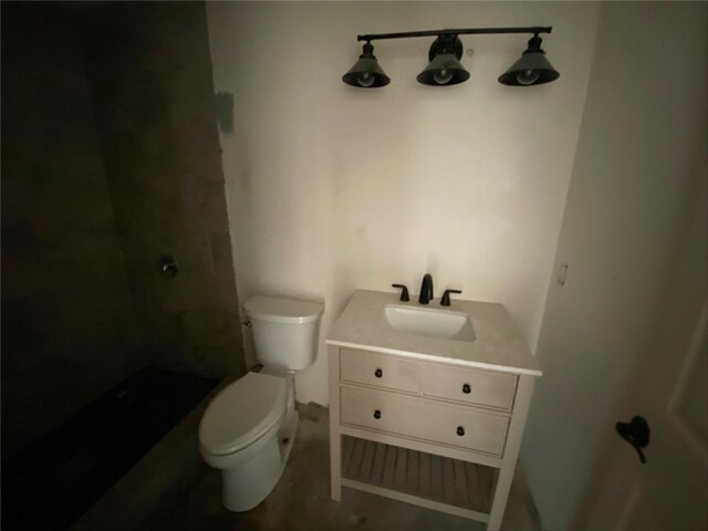9602 Ives St, Bellflower, CA 90706 - full bathroom featuring vanity, toilet, and a shower