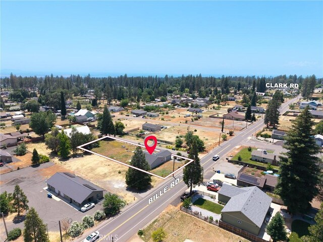 1488 Bille Rd, Paradise, CA 95969 - aerial view of residential area featuring property parcel outlined